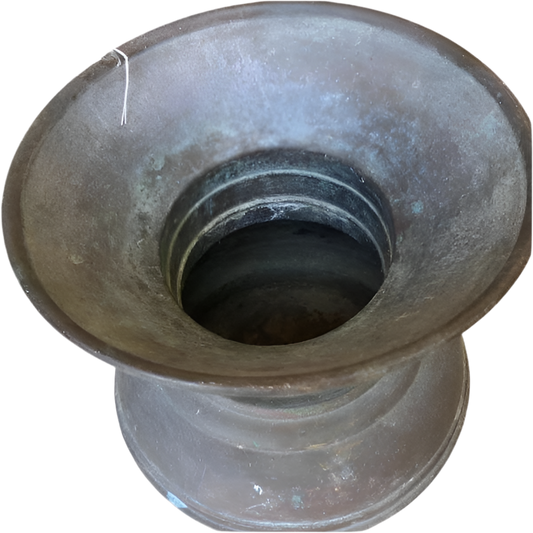 Antique Metal Spittoon Vase