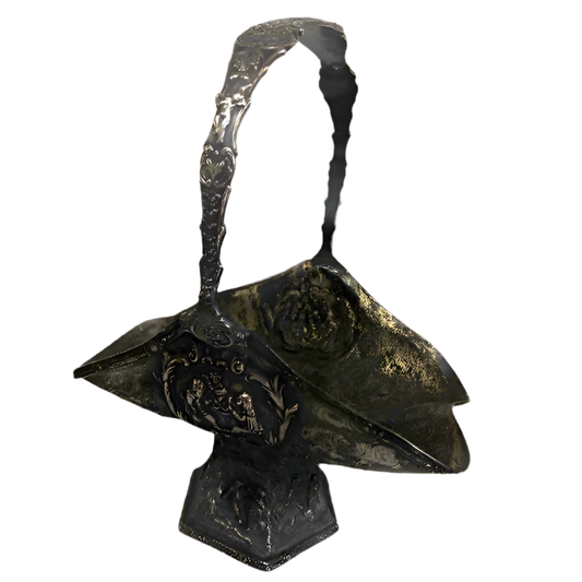 Antique Barbour Silver Plate Repousse Ornate