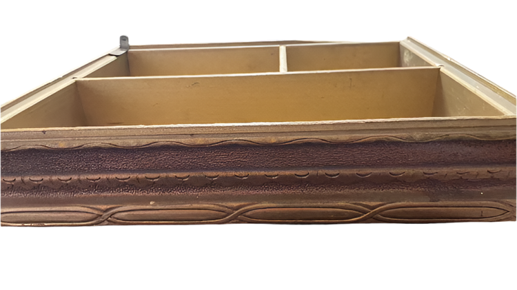 Antique Dresser Jewelry Box with a Lithograph under glass by Francois Robert Ingouf