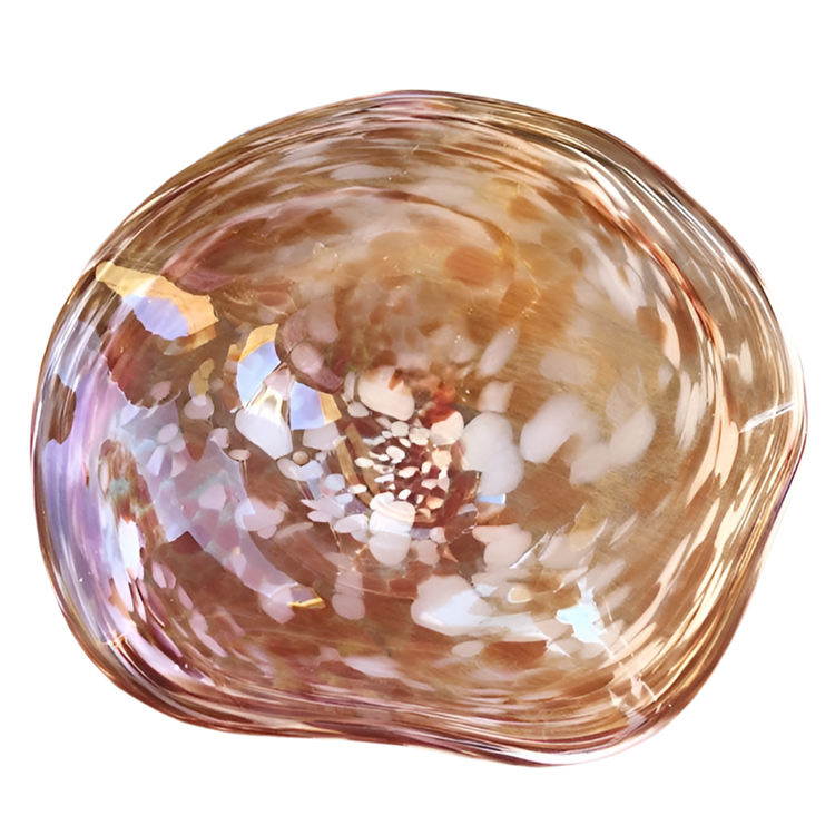 Vintage Handmade Murano-Style Glass Bowl Vetro