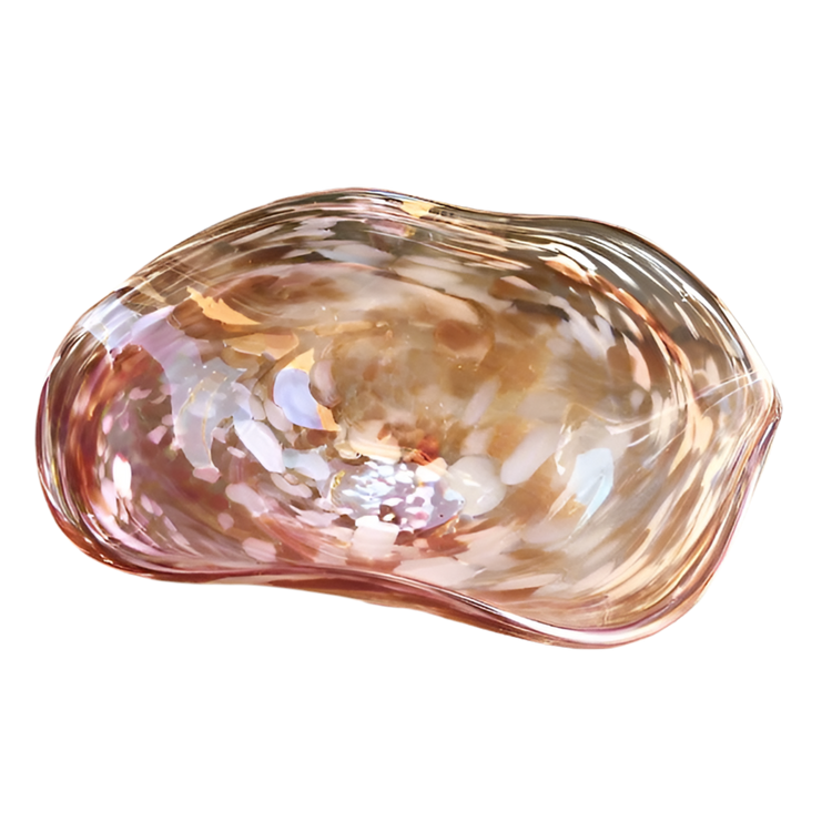 Vintage Handmade Murano-Style Glass Bowl Vetro