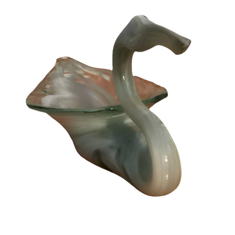 Vintage Murano-Style Swan Bowl