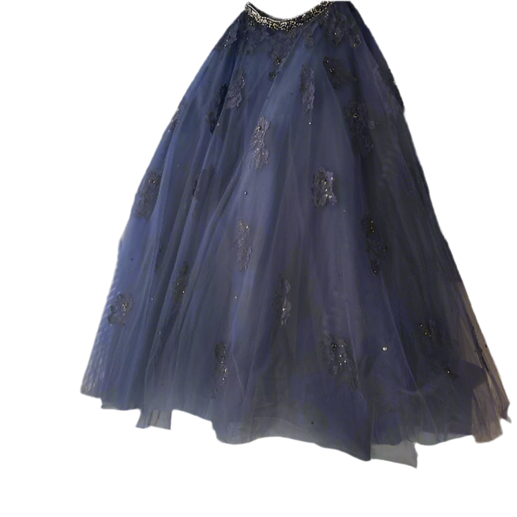Morilee Madeline Blue Tulle Ball Gown Skirt