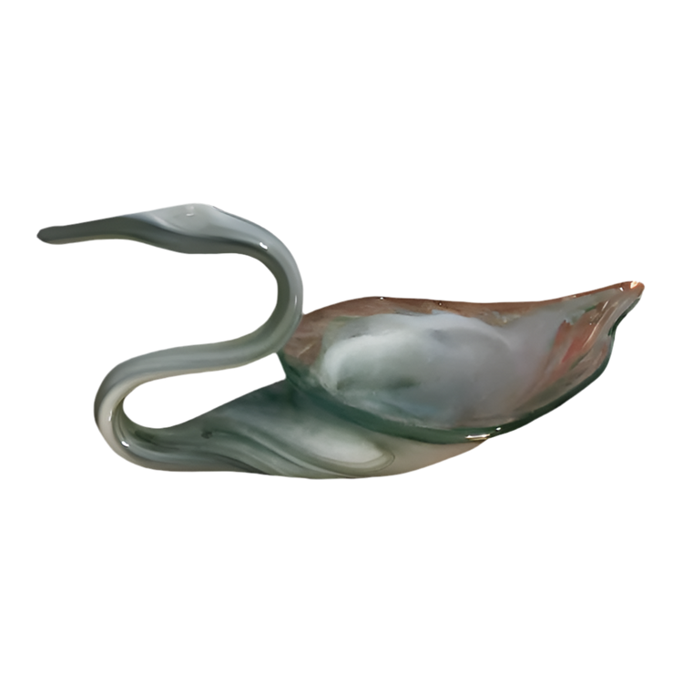Vintage Murano-Style Swan Bowl