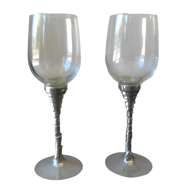 Patrick Meyer Pewter Wine Glasses Set of 2