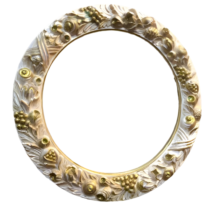 Vintage Round Italian Mirror