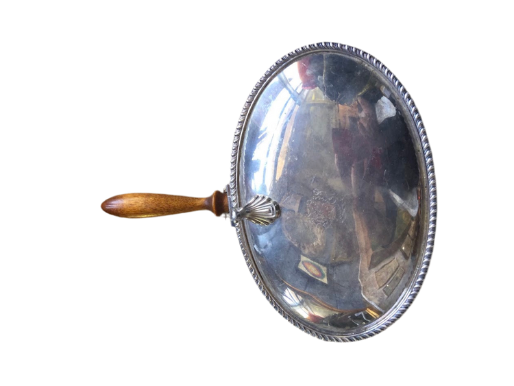 Vintage Poole Silver Company Oval Silent Butler Crumb Catcher