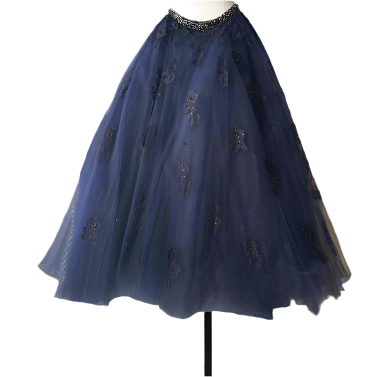 Morilee Madeline Blue Tulle Ball Gown Skirt