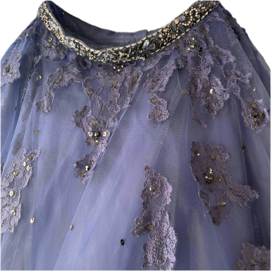 Morilee Madeline Blue Tulle Ball Gown Skirt