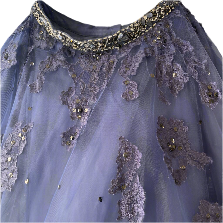 Morilee Madeline Blue Tulle Ball Gown Skirt