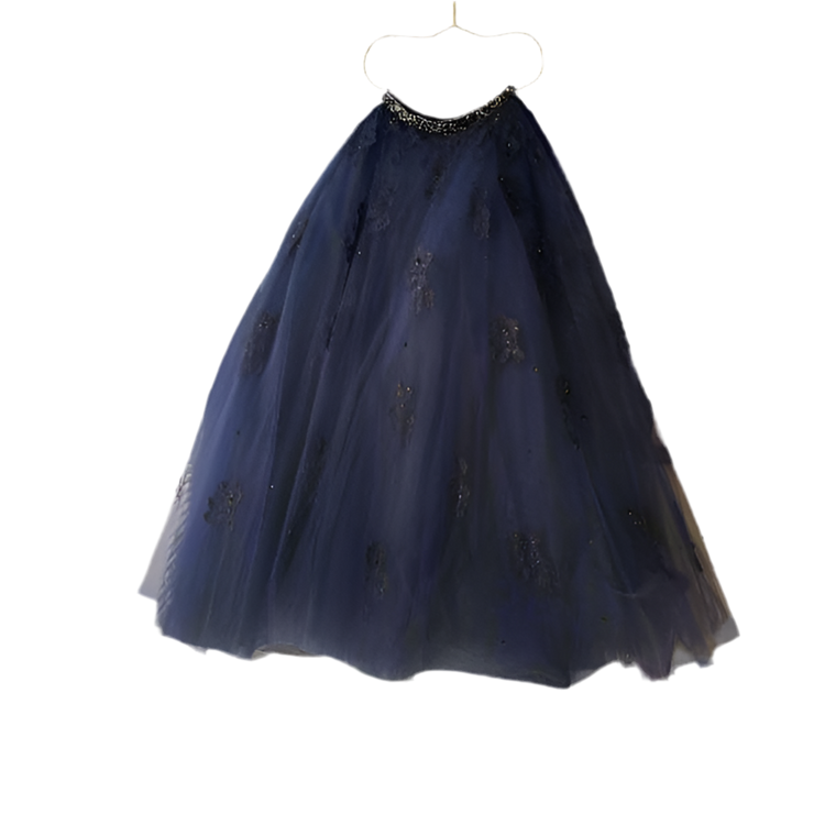 Morilee Madeline Blue Tulle Ball Gown Skirt