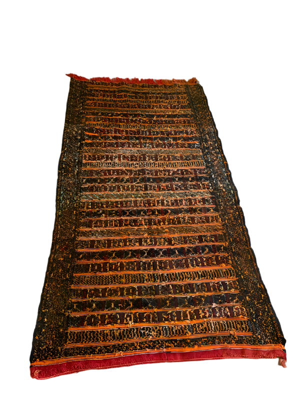 Vintage Handwoven Moroccan Rug – High Atlas – 64” x 34.5” – Beautiful Tribal Design