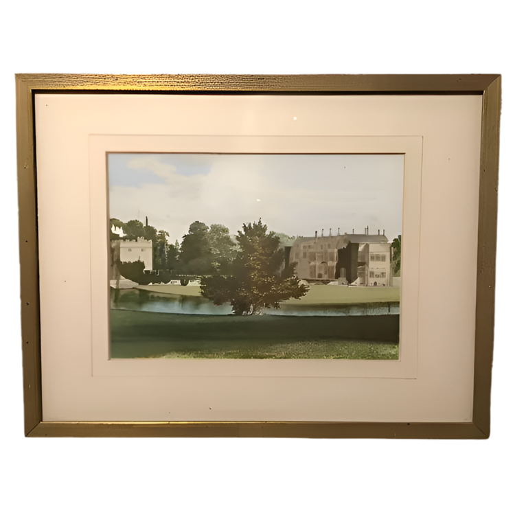 Antique Castle Lithograph