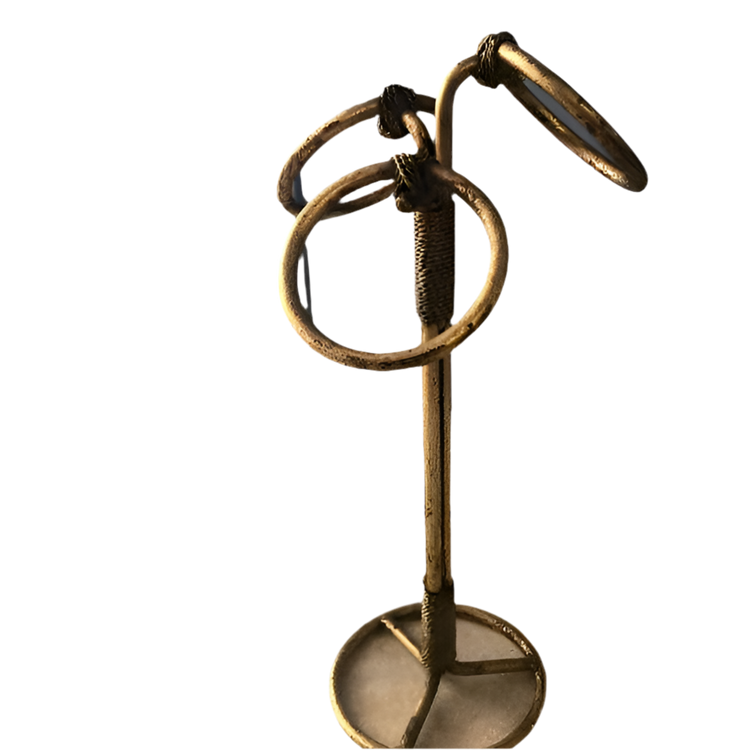 Hollywood Regency Italian Rope Tassel Towel Stand