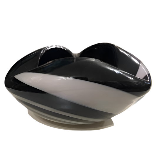 1970s Murano Art Glass Black & White