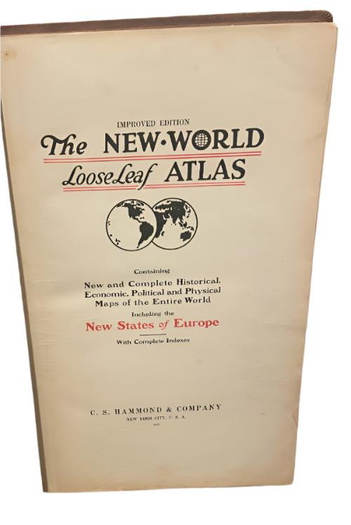1922 The New World Looseleaf Atlas – C.S. Hammond, Rare Antique Maps