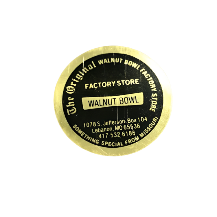 Mid-Century Modern Large Walnut Wood Salad Bowl Set