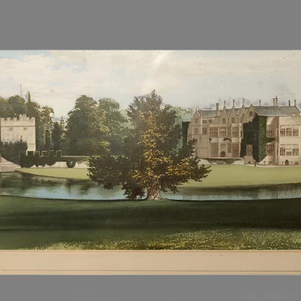 Antique Castle Lithograph