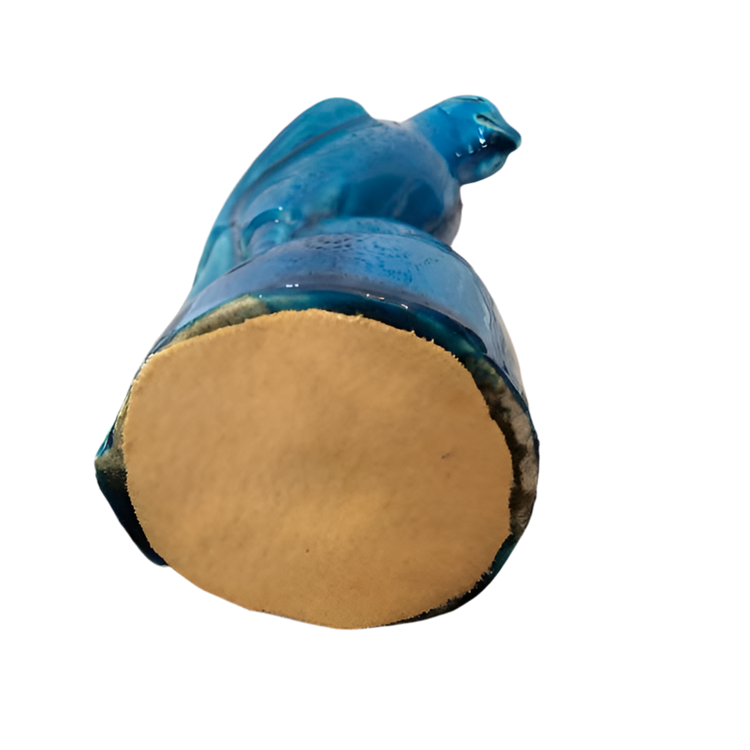 Vintage Chinese Turquoise Glazed Hawk, Mid-20th Century, China