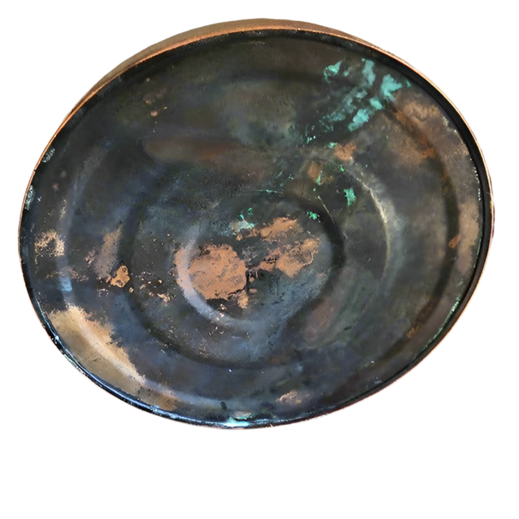 Antique Copper Kettle With Lid