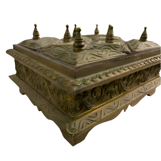 Trinket Box Jewelry Box Hand Carved