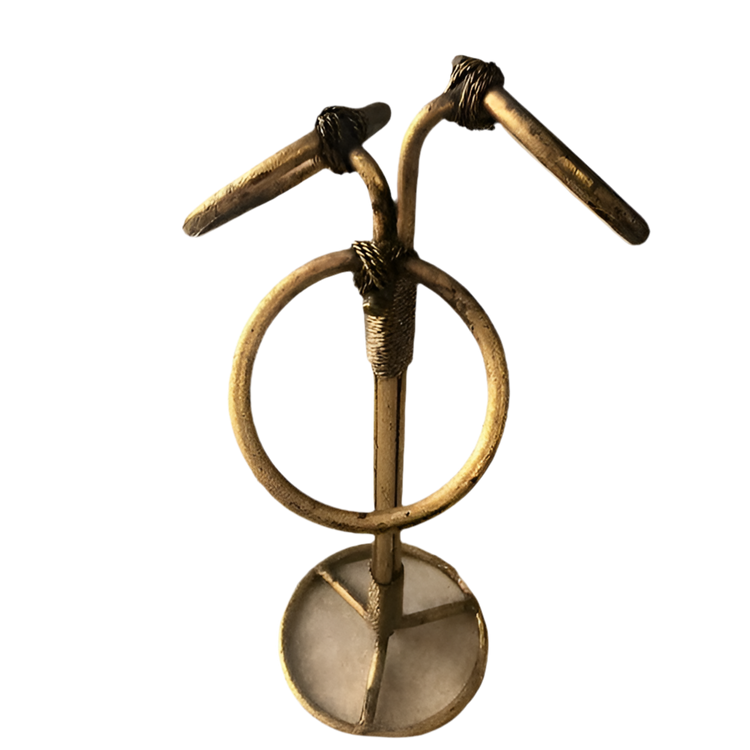 Hollywood Regency Italian Rope Tassel Towel Stand