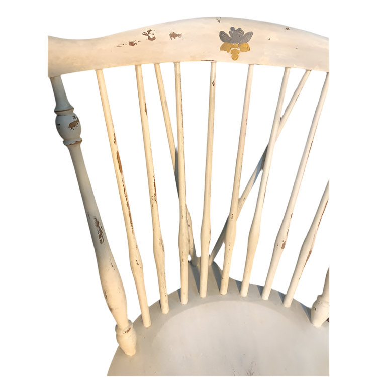 Vintage Hand Painted Spindle Back Chair