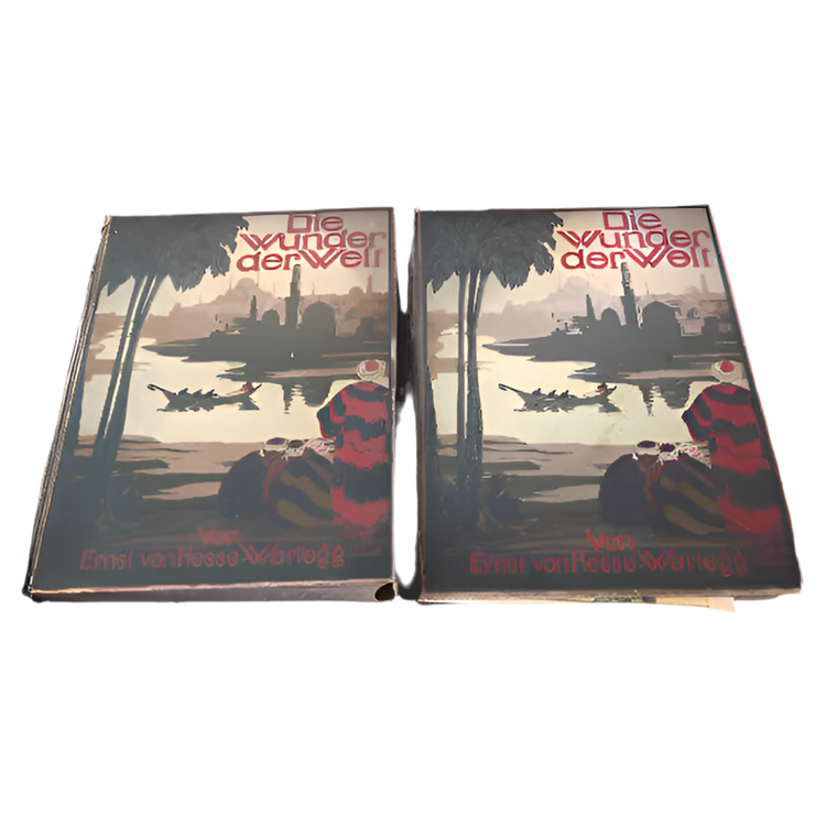 Die Wunder der Welt, by von Hesse-Wartegg - Books -Set of Two