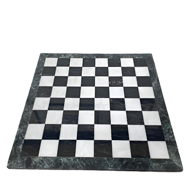 Marble chessboard black and white