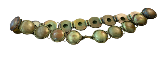 Vintage Bronze Coin‑Style Belly Dance Belt (26″)