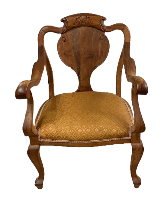 Antique Walnut Chair, 1920s