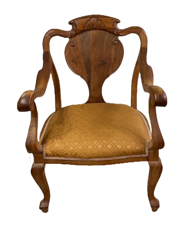 Antique Walnut Chair, 1920s
