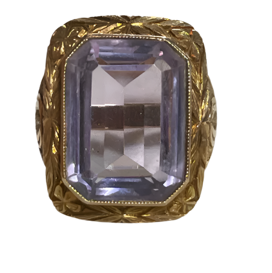 Antique 14K Gold and Amethyst Ring – Size 6
