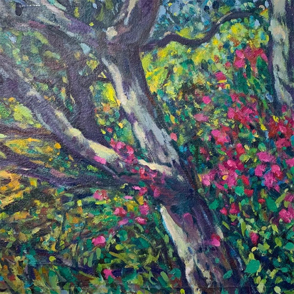 Oak View Oil Painting