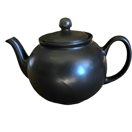 Pristine Pottery England Matte Black Teapot