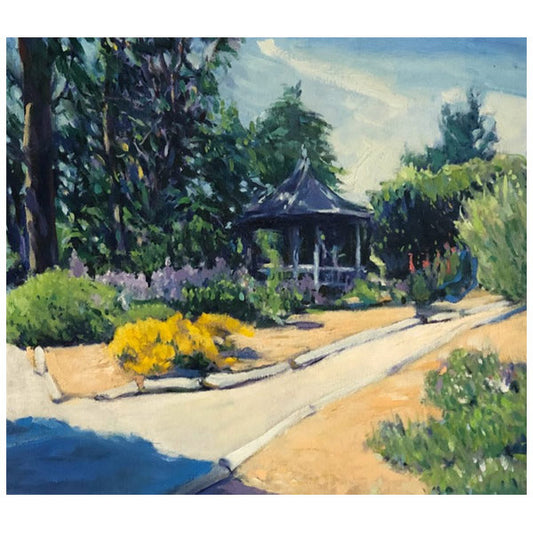 Purple Pavillion Oil Painting