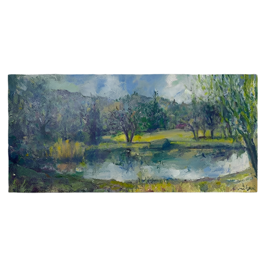 Spring Water Oil Painting