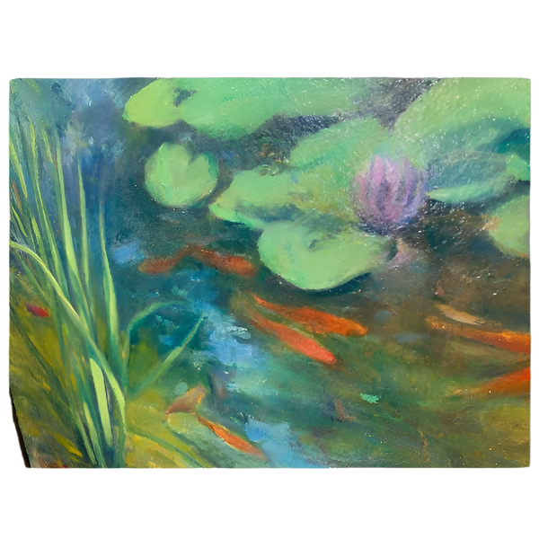 Summer Pond Oil Painting