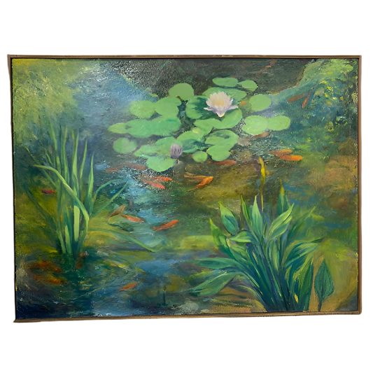 Summer Pond Oil Painting
