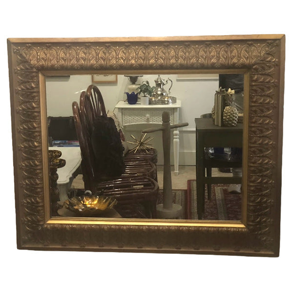 Vintage Mirror with Ornate Gilt Wood Frame