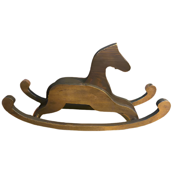 Vintage Wood Rocking Horse