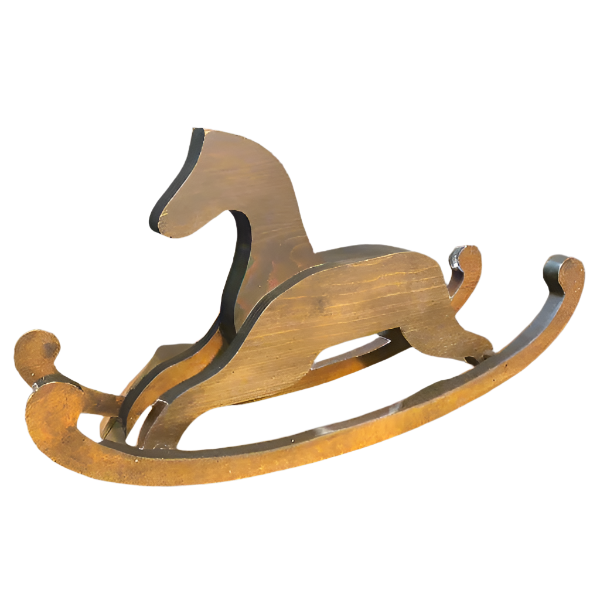 Vintage Wood Rocking Horse
