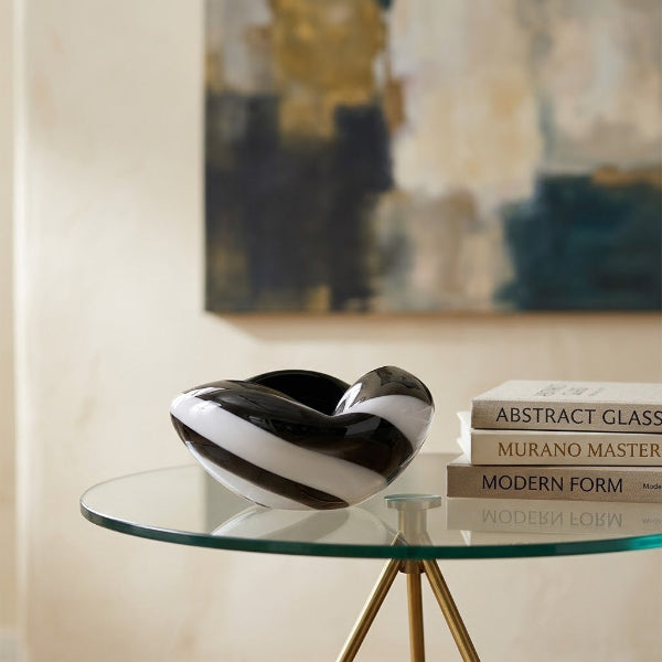 1970s Murano Art Glass Black & White