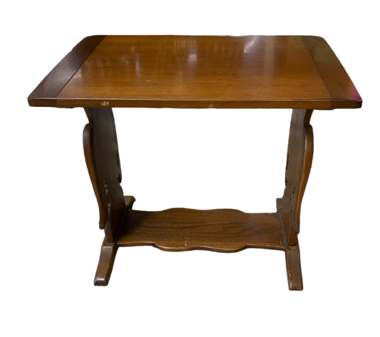 Vintage 1776 Bicentennial Carved Eagle Side Table