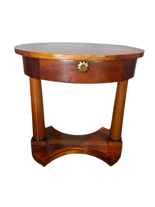 Vintage French Empire Style  Mahogany Side Table