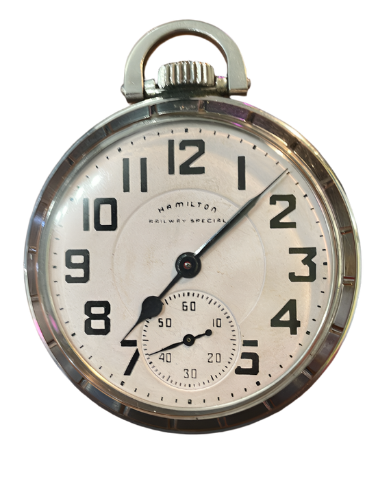 Vintage Hamilton 992B Railway Special 21 Jewels Pocket Watch – Working – USA
