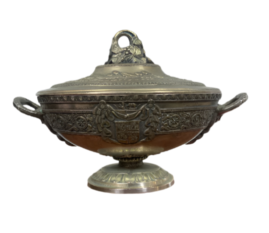 Corbell & Co, C & Co silverplate English Tureen Serving Bowl