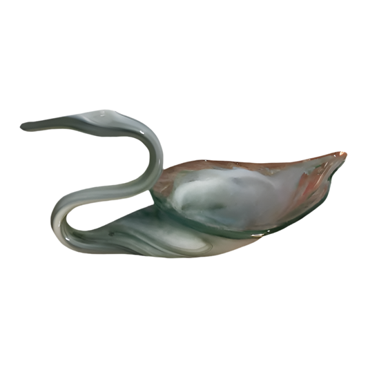 Vintage Murano-Style Swan Bowl