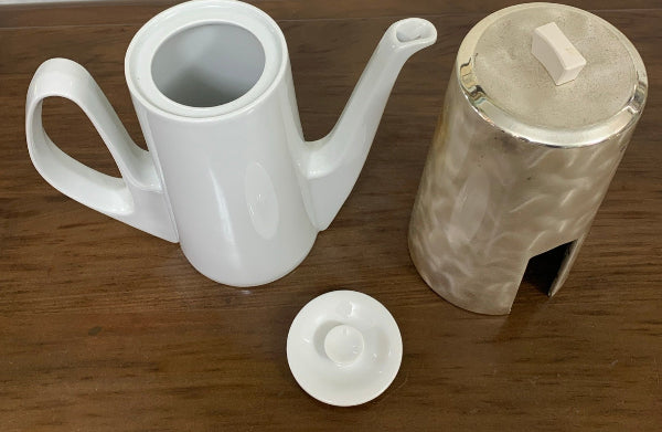Mid Century Porcelain Insulated Jug Coffee/Tea Pot