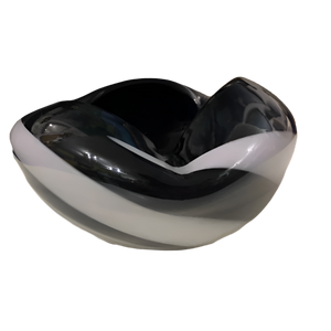 1970s Murano Art Glass Black & White